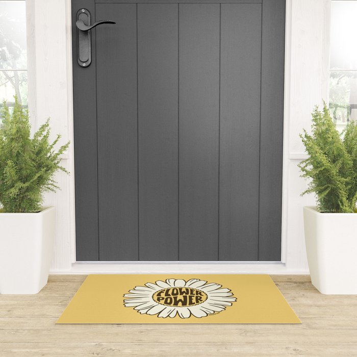 Flower Power Welcome Mat Gallery Image 3