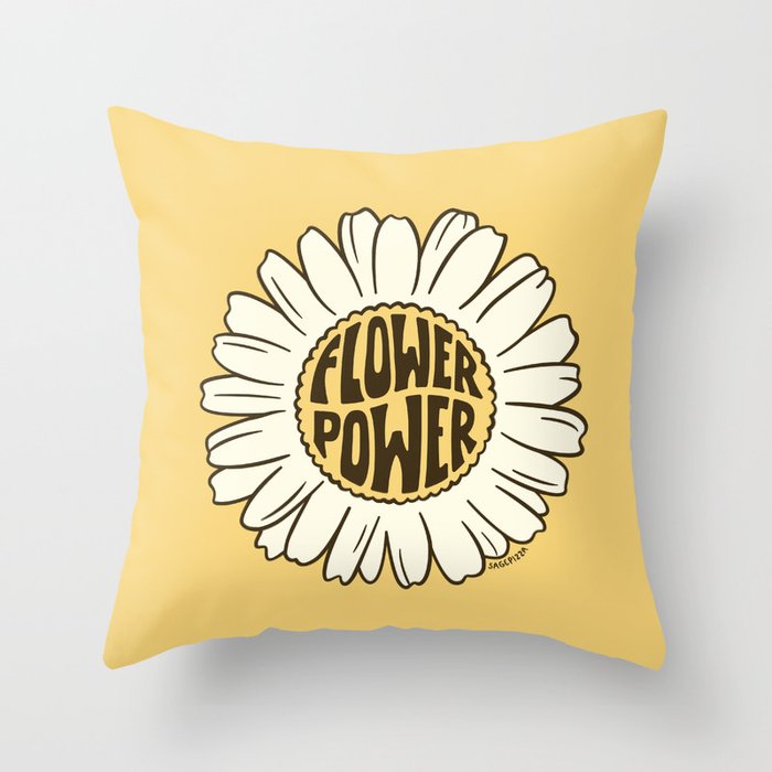 Flower Power Throw Pillow Gallery Image 6