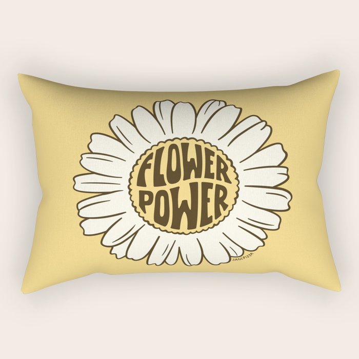 Flower Power Rectangular Pillow Gallery Image 1