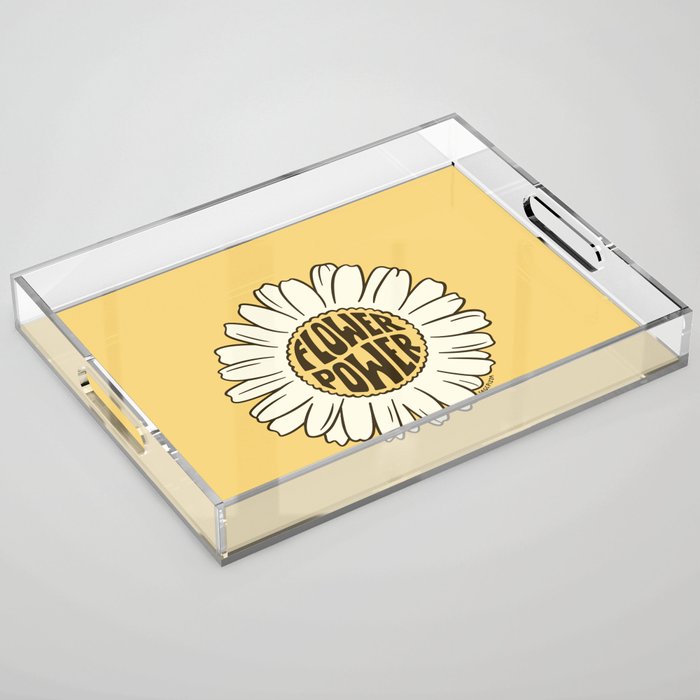 Flower Power Acrylic Tray Gallery Image 1