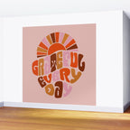 Grateful Everyday - 70s Hippie Style  Wall Mural Gallery Image 2