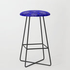 Oriental Opulence: Royal Blue Velvet Moroccan Majesty Stool Gallery Image 1