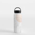 Mid century rainbow and sun Water Bottle Gallery Image 3