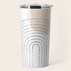 Mid century rainbow and sun Travel Mug Gallery Image 1