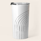Mid century rainbow and sun Travel Mug Gallery Image 3