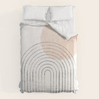 Mid century rainbow and sun Duvet Cover Gallery Image 6