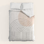 Mid century rainbow and sun Comforter Gallery Image 6