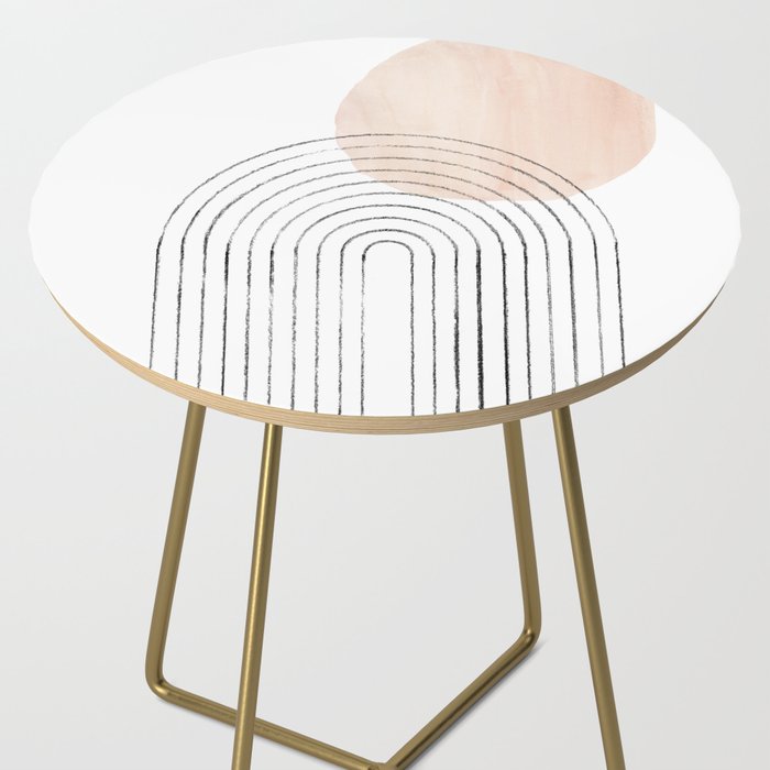 Mid century rainbow and sun Side Table Gallery Image 2