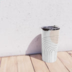 Mid century rainbow and sun Travel Mug Gallery Image 4