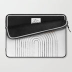 Mid century rainbow and sun Laptop Sleeve Gallery Image 2