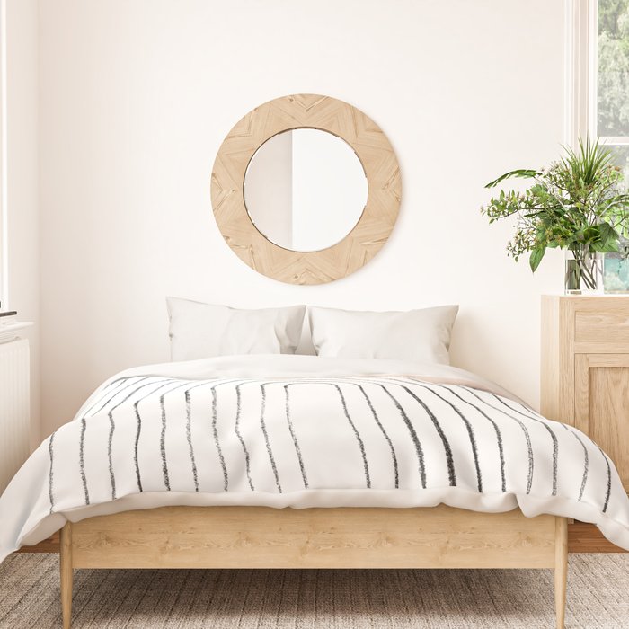 Mid century rainbow and sun Duvet Cover Gallery Image 3