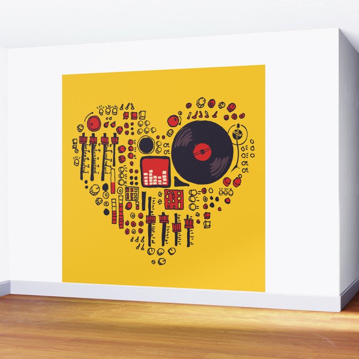 Music in every heartbeat Wall Mural Gallery Image 2