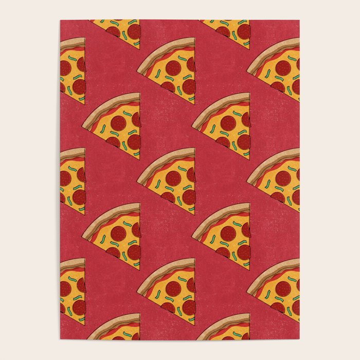 FAST FOOD / Pizza - pattern Poster Gallery Image 1