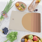Minimal Retro Sunset Sunrise - Neutral Desert Orange Cutting Board Gallery Image 2