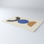 Woodblocks - Brown Blue Rug Gallery Image 3