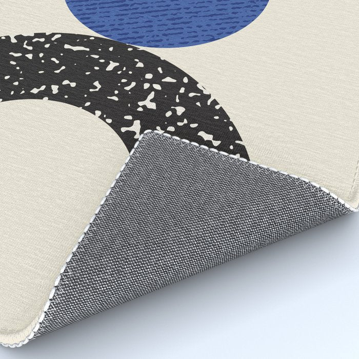 Woodblocks - Brown Blue Rug Gallery Image 4