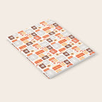 Christmas presents gray and orange pattern Notebook Gallery Image 2