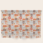 Christmas presents gray and orange pattern Wall Hanging Gallery Image 1