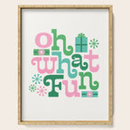 Oh What Fun - Pink and Green Serving Tray Gallery Image 1