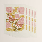 Klimt flowers  soft rose Wrapping Paper Gallery Image 3