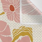 Klimt flowers  soft rose Wall Tapestry Gallery Image 3