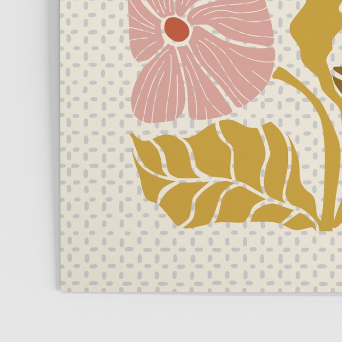 Klimt flowers  soft rose Poster Gallery Image 3