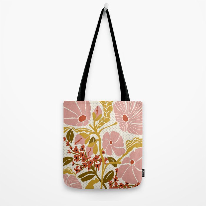 Klimt flowers  soft rose Tote Bag Gallery Image 2