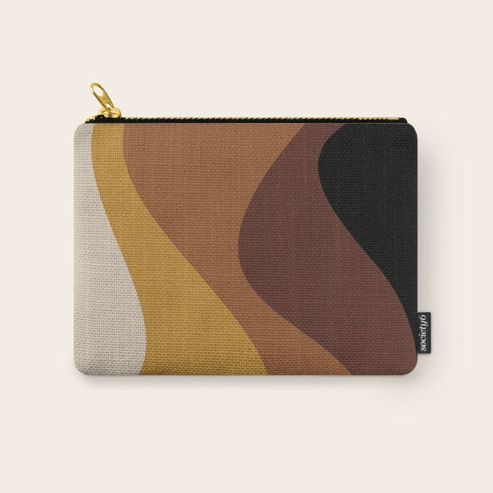 Abstract Color Waves XXVII Carry All Pouch Gallery Image 1