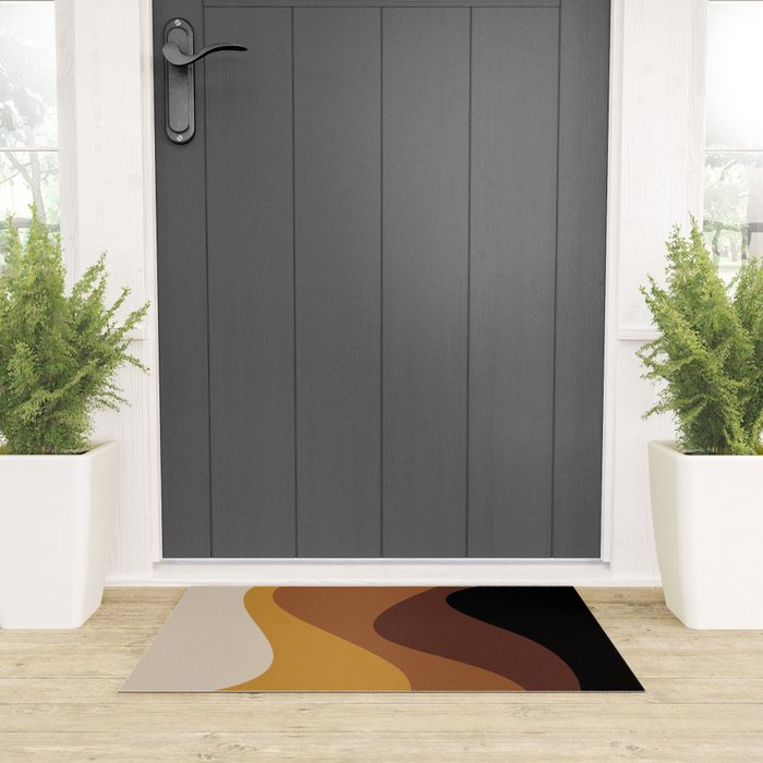 Abstract Color Waves XXVII Welcome Mat Gallery Image 3