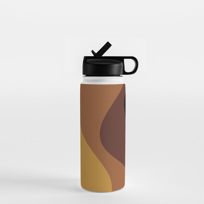 Abstract Color Waves XXVII Water Bottle Gallery Image 1