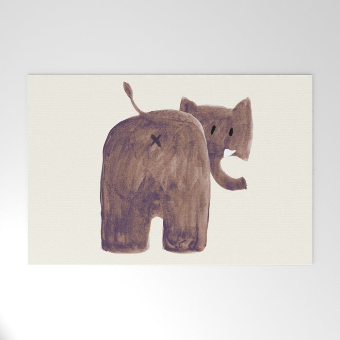 Elephant's butt Welcome Mat Gallery Image 1
