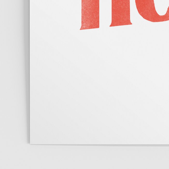 "Bless My Heart" Funny & Cute Red Typography Design Poster Gallery Image 3