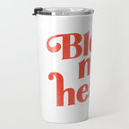 "Bless My Heart" Funny & Cute Red Typography Design Travel Mug Gallery Image 3