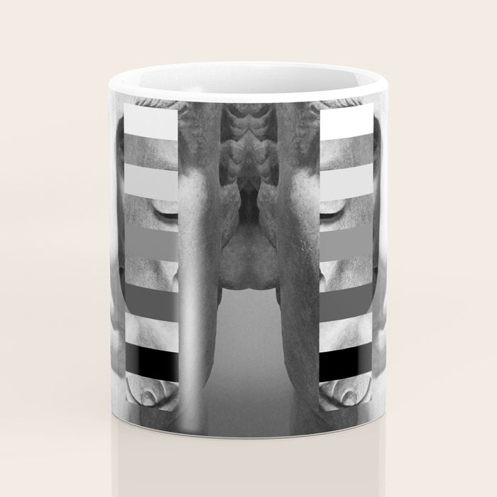 Sculpture of a Man With Shifting Patterns 1 Coffee Mug Gallery Image 4