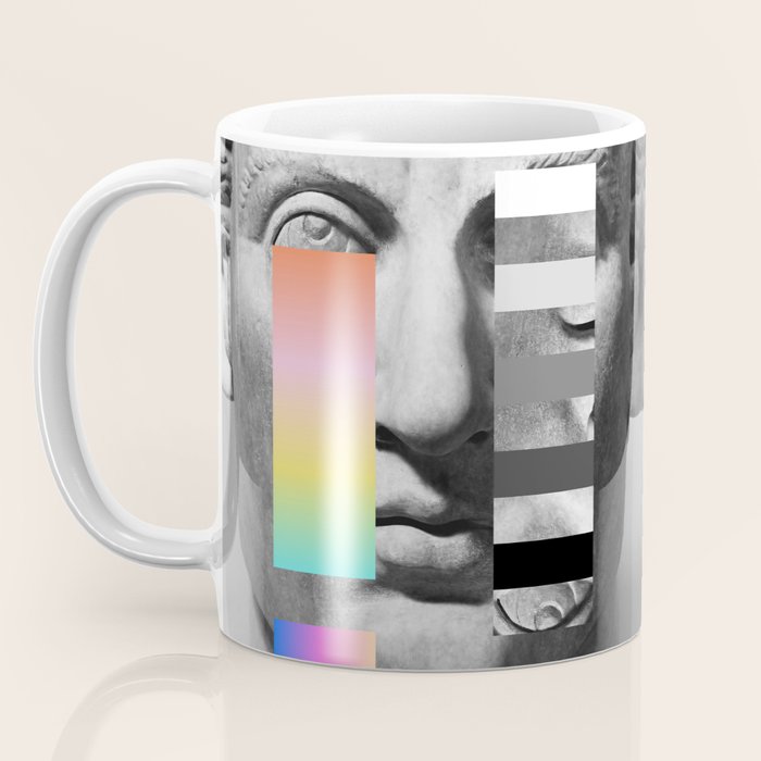 Sculpture of a Man With Shifting Patterns 1 Coffee Mug Gallery Image 3