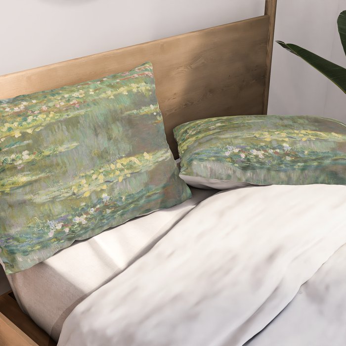 Water Lily Pond Claude Monet Pillow Sham Gallery Image 2