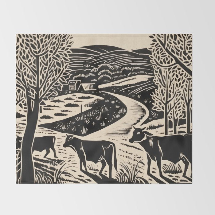 Cows Come Home Throw Blanket Gallery Image 2