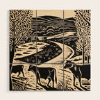 Cows Come Home Wood Wall Art Gallery Image 1