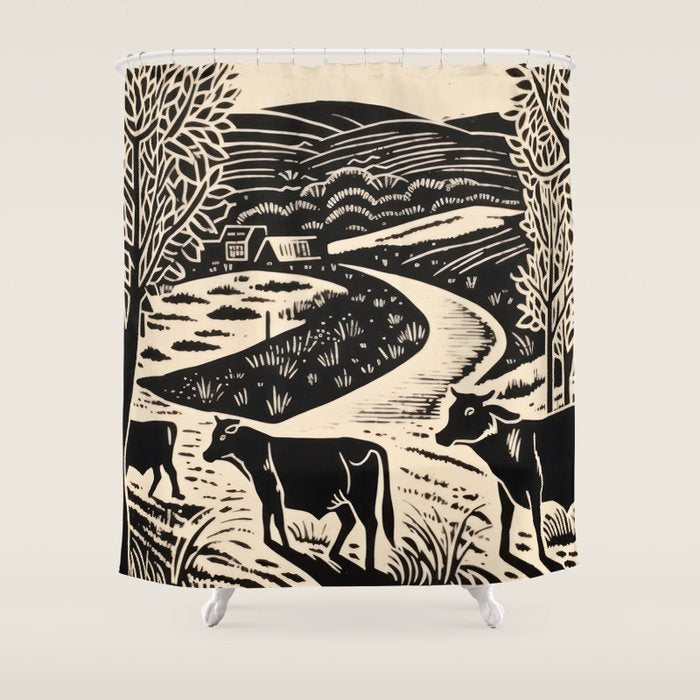 Cows Come Home Shower Curtain Gallery Image 1