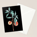 botanical peach Stationery Card Gallery Image 2