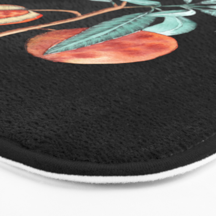 botanical peach Bath Mat Gallery Image 3