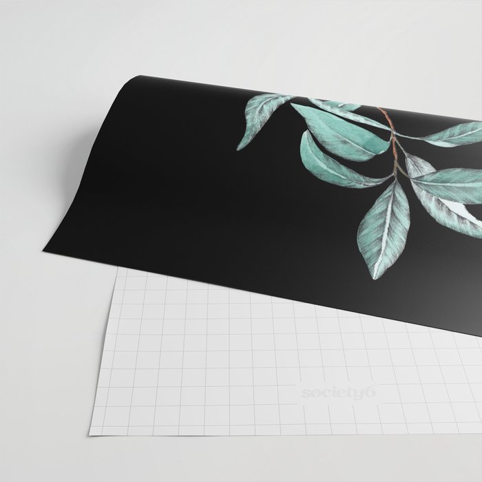 botanical peach Wrapping Paper Gallery Image 2