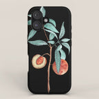 botanical peach iPhone Case Gallery Image 1