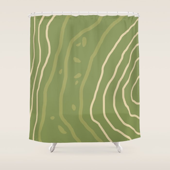 Mountain Contour III Shower Curtain Gallery Image 1