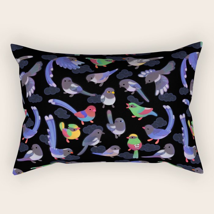 Magpie -dark Rectangular Pillow Gallery Image 2