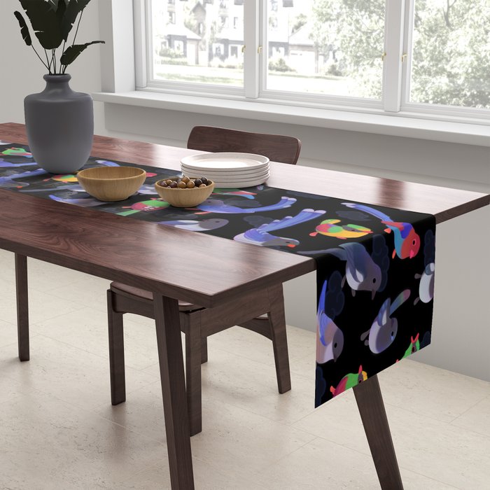 Magpie -dark Table Runner Gallery Image 2