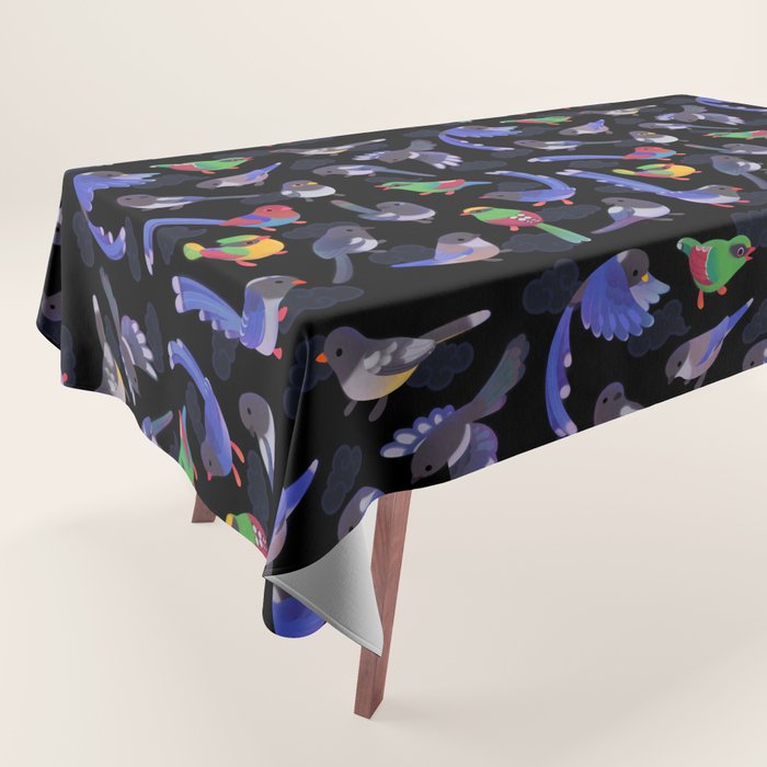 Magpie -dark Tablecloth Gallery Image 1