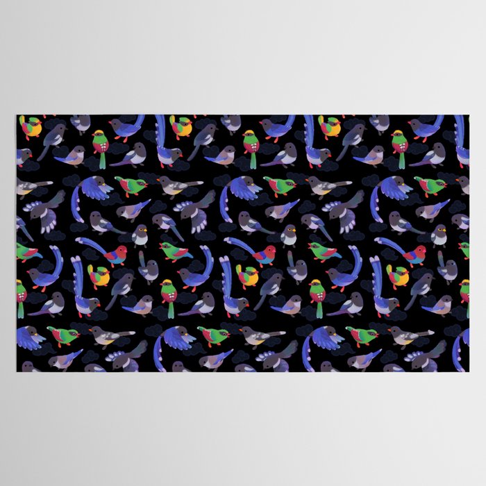 Magpie -dark Tablecloth Gallery Image 2