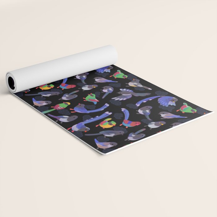Magpie -dark Yoga Mat Gallery Image 2