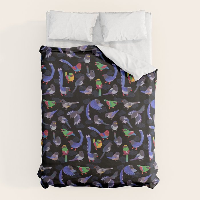 Magpie -dark Duvet Cover Gallery Image 6